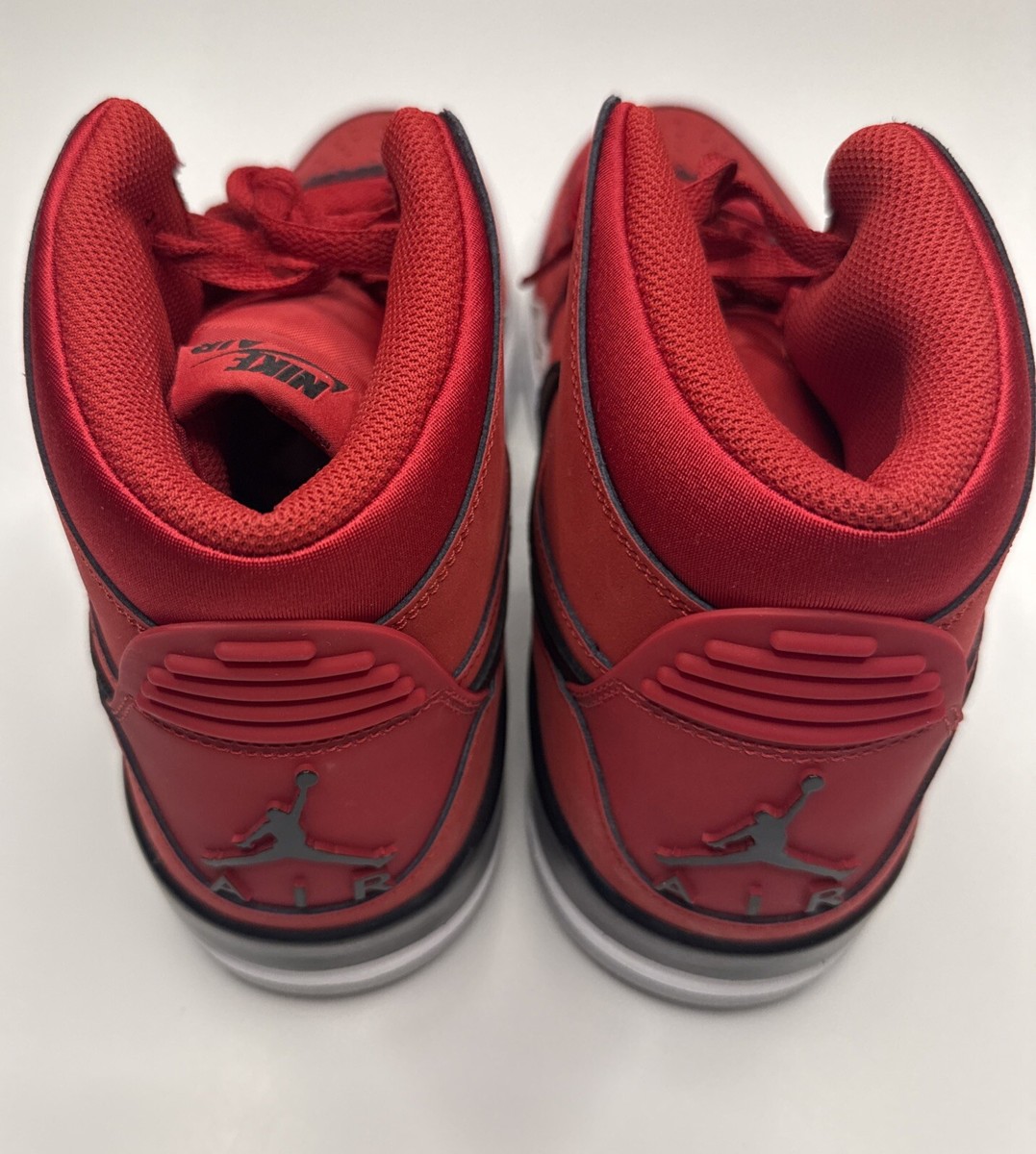 NIKE AIR JORDAN LEGACY 312 RED/BLACK SNEAKER SHOSE AV3922-601 MENS SIZE 12 Mens Air Jordan Legacy 312 Toro Varsity Red Black White  main image 3