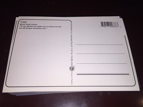 World Trade Center 9 11 Tribute in Lights Postcard New Mint and rare - Picture 2 of 2