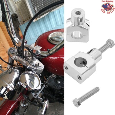 1'' Motorcycle Handlebar Handle Bar Adapter Risers Clamp Mounts For Harley Dyna