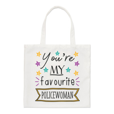 Gift Base You're My Favourite Policewoman Stars Regular Tote Bag Shopper Tasche