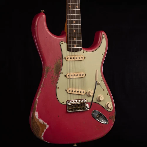 Fender Custom Shop Masterbuilt 1963 Stratocaster Relic Faded Dakota Red (056)