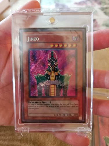 "Authentic Yu-Gi-Oh Card Singles" "Jinzo" "Secret Rare PSV-000" Magnet Case - Picture 23 of 24