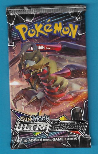 Pokemon "Ultra Prism" 10-Card Sealed Booster Pack (Giratina) X1
