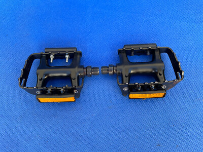 Vintage Shimano Deore LX pedals Pedale PD-M550 Cat Eye reflectors