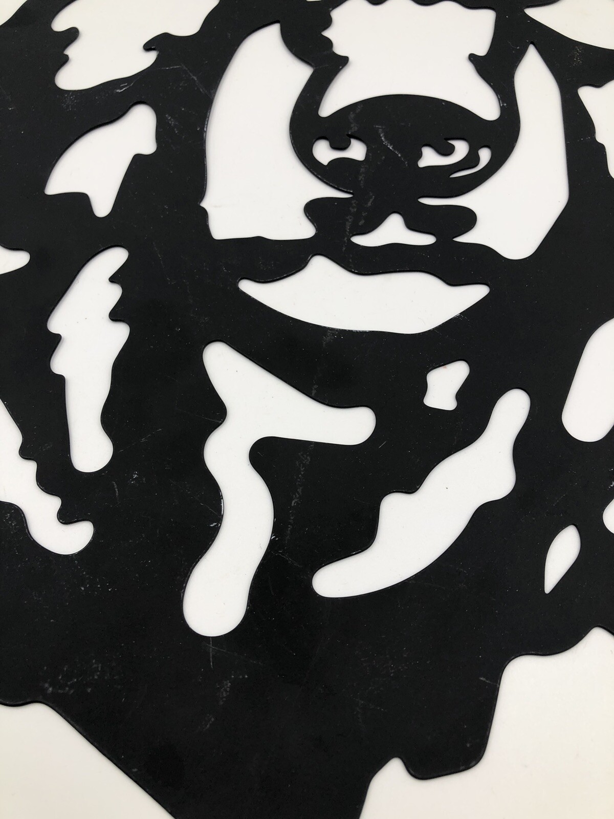 Hobby Lobby Black Metal Bear Face Wall Art Home Decor 13.75"x 16" 2021