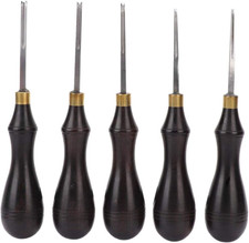 1Pcs Craft Edge Beveler, Edge Leather Beveler Wood Handle Craft Tool Cutting Bev