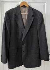 Polo University Club Ralph Lauren Gray Blazer Size 42 Virgin Wool Made In USA