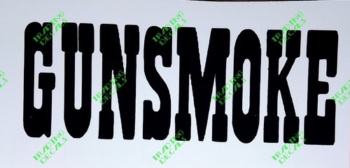Gunsmoke:  Vintage Vinyl Decal Sticker,  Classic TV,  4x1.5 inches!