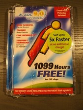 AOL CD-ROM version 9.0 Optimized - Hard Case - Vintage  Sealed