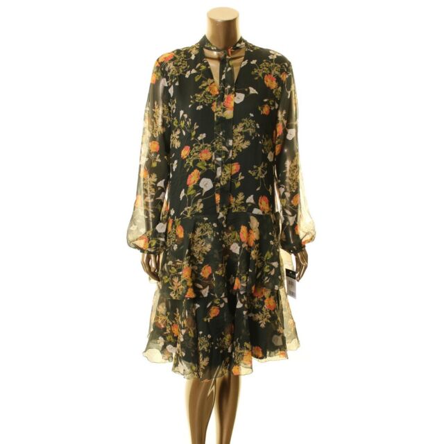 ralph lauren floral georgette dress
