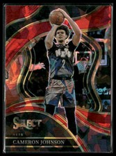 2023-24 Panini Select #212 Cameron Johnson Red Cracked Ice Prizms Brooklyn Nets