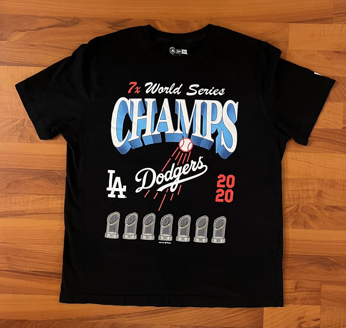 New Era LA Dodgers World Series Champions 2020 Black T-Shirt