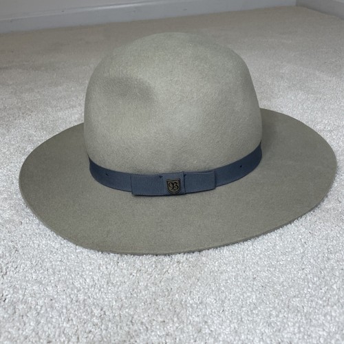 Brixton Wool Hat Women’s Small 56cm Wide Brim Khaki Felt - Bild 4 von 13
