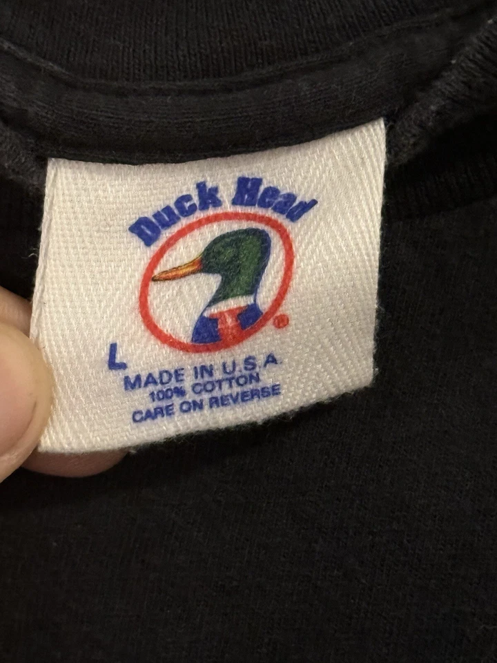 Vtg 90s Duck Head Duck Tail Large L T-Shirt Single Stitch USA EUC - Image 3 of 4