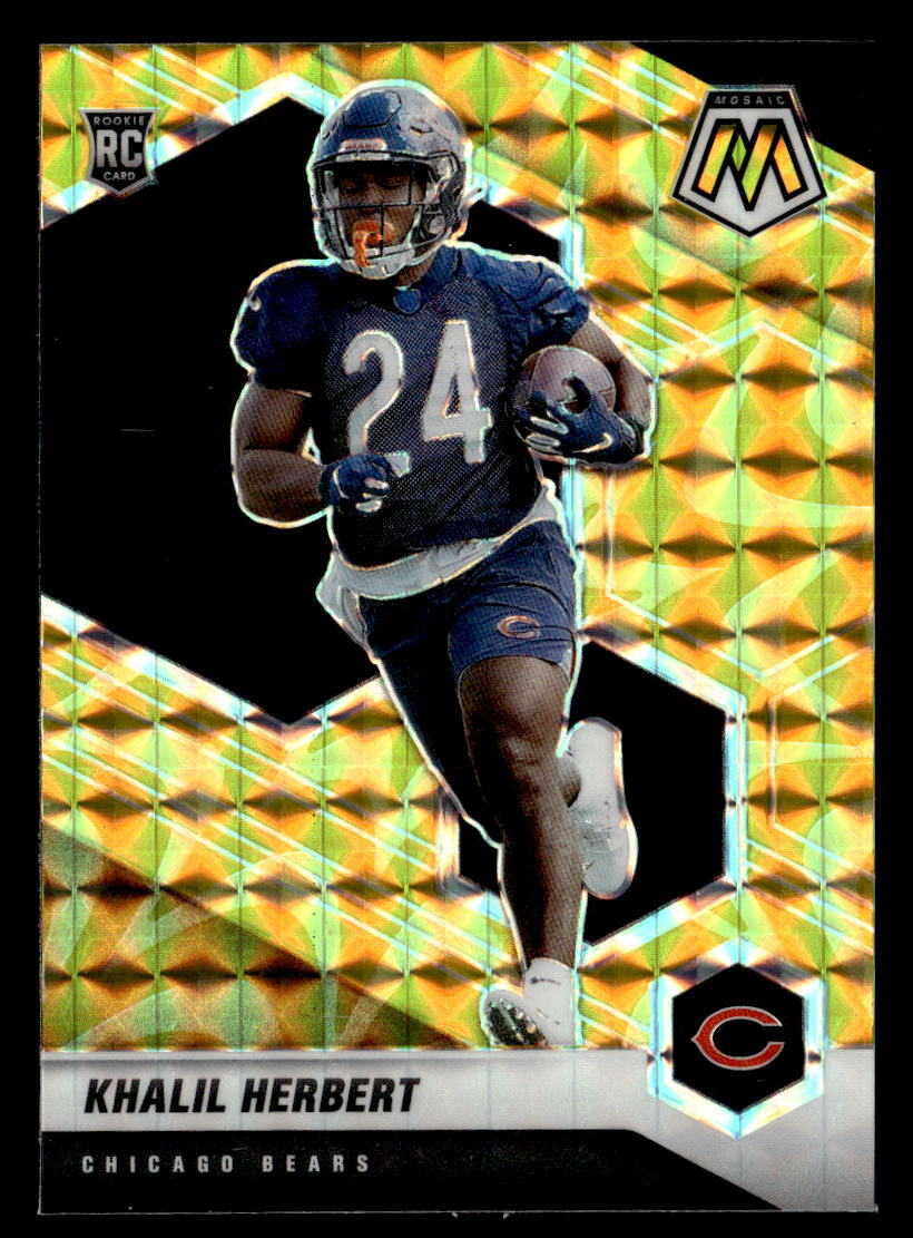 2021 Panini Mosaic #380 Khalil Herbert Reactive Yellow