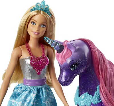 NRFB 2018 poupée BARBIE PRINCESSE Dreamtopia sa licorne FPL89