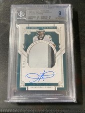 2020 Jalen Hurts National Treasures Prodigy Patch Auto /99! BGS 9 and Auto 10!!!