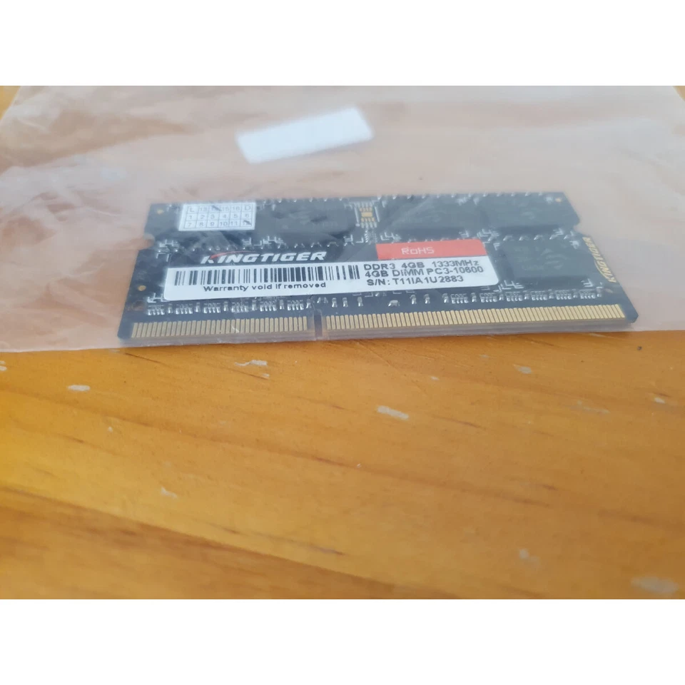 Kingtiger PC3-10600 1333Mhz 4GB DIMM 204-PIN DDR3 SDRAM Notebook Memory Module - Image 4 of 4
