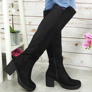 lycra knee high boots