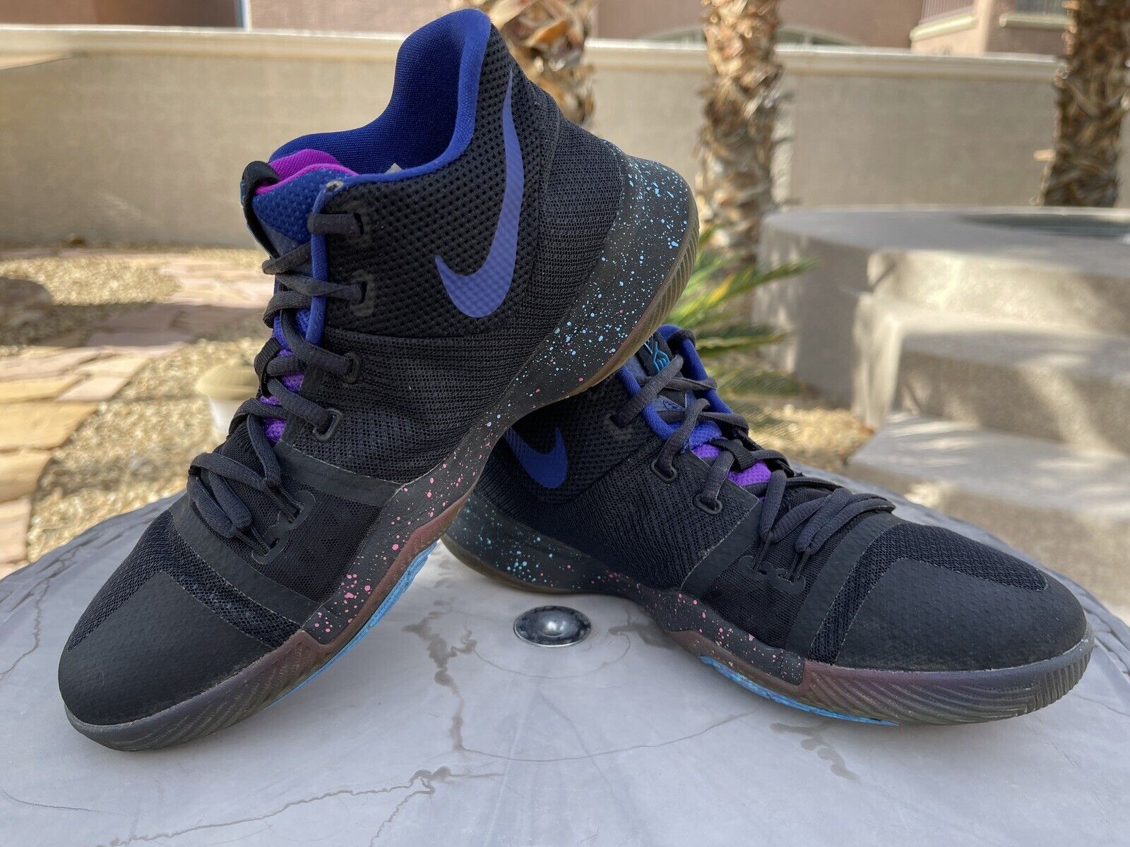 Mok Onbekwaamheid Bespreken Nike Kyrie 3 &#034;Flip The Switch&#034; Black Purple Basketball Shoes Mens  Size 7Y | eBay