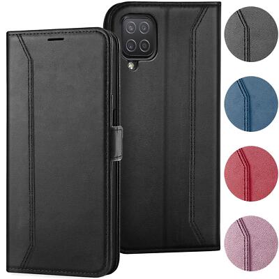 Handyhülle für Samsung Galaxy A12 Hülle Tasche Flip Case klappbare Schutzhülle