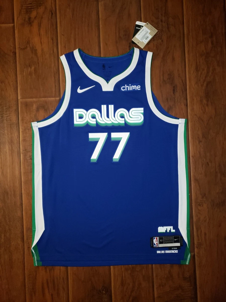 Dallas Mavericks Luka Doncic Authentic 2022 23 city Edition stitched jersey 52