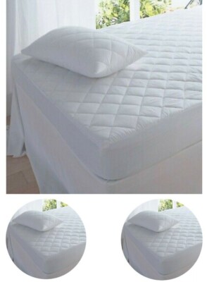 Mattress Protector Quilted Small Double 4FT Single Double Super King ...