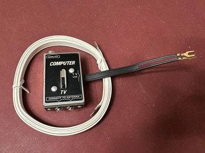 Vintage Commodore 904778-01 Switch Box Antenna, Computer to TV VHF, With 6' Wire
