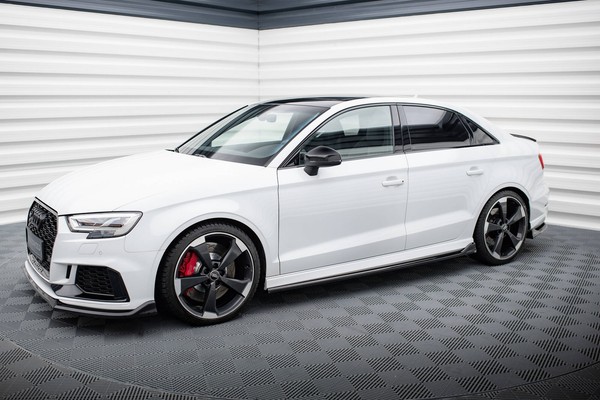 Seitenschweller Ansatz V.3 FüR Audi RS3 Limousine 8V Facelift Schwarz Schweller-image