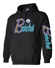 Basketball Hoodie Game day love sport ball is life player Adults Unisex Pullover