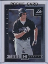 TODD HELTON ROOKIE CARD Zenith Z SILVER VARIATION RC Baseball COLORADO ROCKIES!