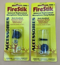 Firestik RMB-1 Universal Replacement CB Radio Microphone Hanging Button Lot Of 2