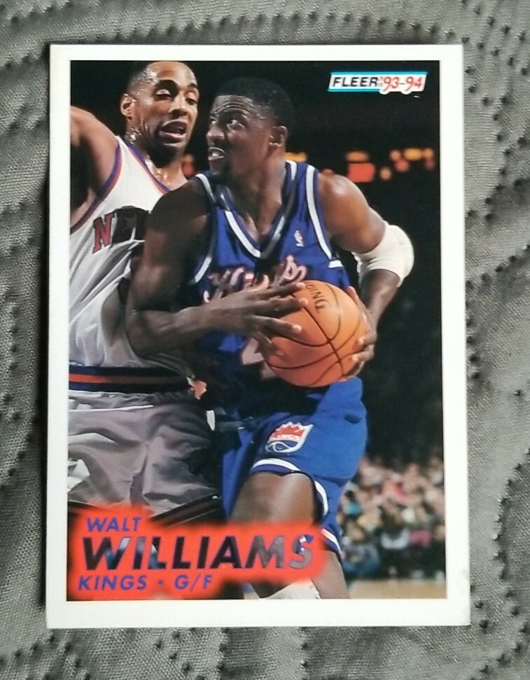 1993-94 Fleer Sacramento Kings Basketball Card #187 Walt Williams
