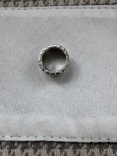 BVLGARI B.Zero1 Four-Band Ring, 18K White Gold, Size 48 - Picture 9 of 11