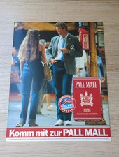 5x Pall Mall Zigaretten  Werbeanzeige Werbung Reklame Vintage #28