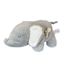 Carters Just One You Elephant Plush Musical Wind Up Lullaby 10" Gray Stripe