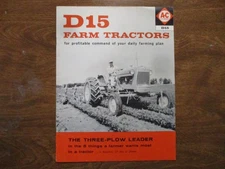 ORIGINAL 1960 ALLIS-CHALMERS "D15" FARM TRACTOR  BROCHURE..GOOD+