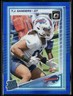 2025 Donruss Optic - TJ Sanders #226 Rated Rookie Blue Hyper