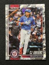 2026 TOPPS SERIES 1 CJ ABRAMS #152 WASHINGTON NATIONALS CRACKLE FOIL PARALLEL SP