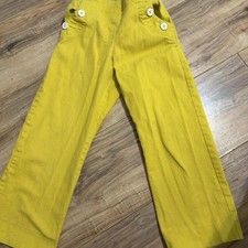 Boden Kid's Yellow Trousers