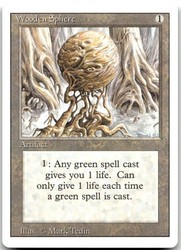 Wooden Sphere - Revised Edition (3ED) - Uncommon Artifact - MTG