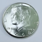 1964 Kennedy Silver Half Dollar 90% Silver GEM AU ABOUT UNCIRCULATED #7958