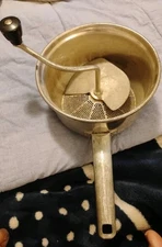 Vintage Foley Food Mill Metal Handle & Black Knob Pat. 2051095 - 5 1/4” Wide