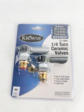 Krowne Metal 21-300L Commercial Series Faucet Silver Repair Kit 1/4 Turn NEW