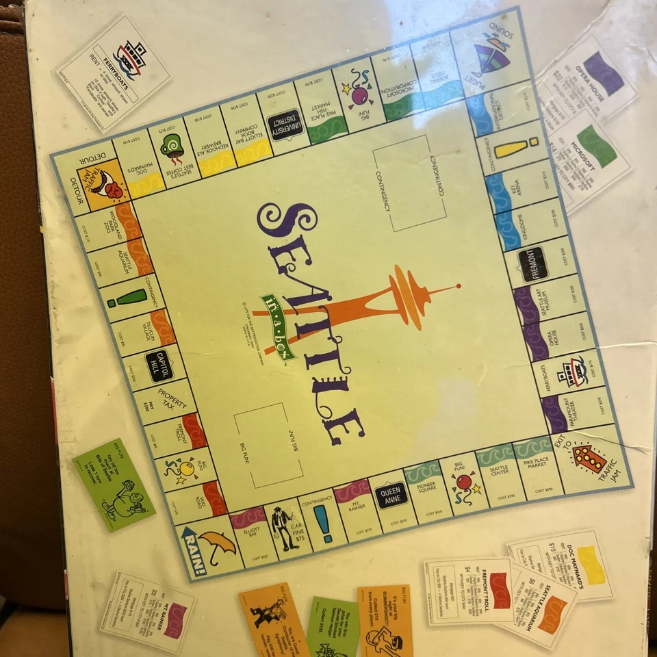 SEATTLEOPOLY Board Game - (Late for the sky) Never played - UK Seller - Image 3 of 3