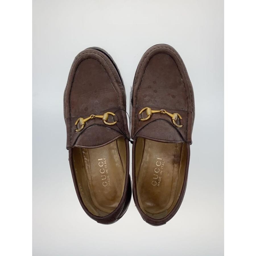 GUCCI Horsebit Leather Loafers Dress Shoes Size:36/JP:23 Brown 141145K Authentic thumbnail 3