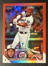 2023 Topps 1st Edition Yadiel Hernandez #257 Red Foil /50 Nationals (UV1)