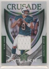 2007 Leaf Rookies & Stars Rookie Crusade Green Materials 54/250 John Beck 7l6