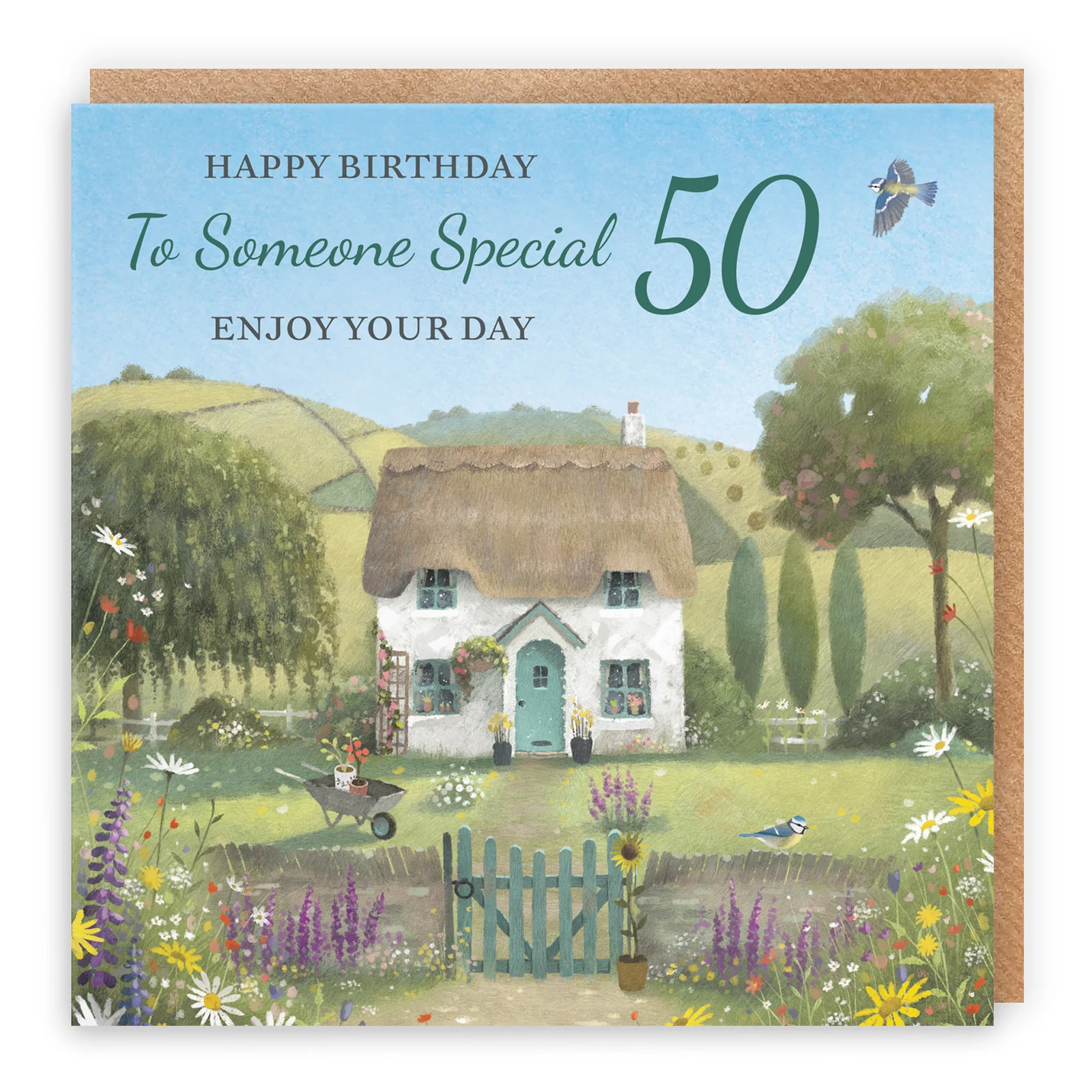 50th Someone Special Birthday Card Thatched Cottage Milo's Gallery