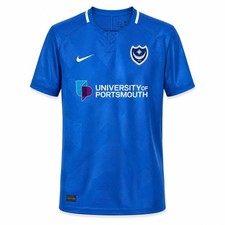 2018/19 NIKE PORTSMOUTH FC HOME SOCCER JERSEY FOOTBALL SHIRT MEN'S BLUE SIZE M